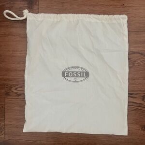 Fossil Cream Drawstring Duster Bag